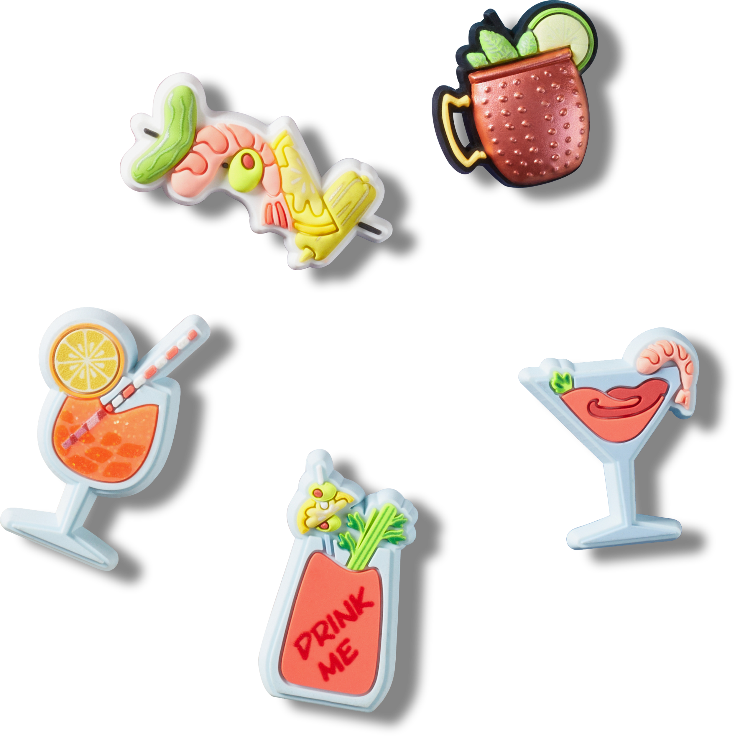 Crocs Charms, Happy Hour - 5 stk.